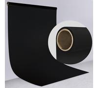 EMART Matte Seamless Photography Black Backdrop Paper, 4.4x16ft/ 1.35 * 4.8m Background Roll, Photo Booth for Studio, Video, Portrait, Photoshoot, Jet Black