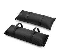 EMART Parasol Base Sand Bags, 50LBS Fillable Sandbag Weights, 600D Black Oxford Durable Umbrella Base Weight for Cantilever Parasol, Umbrellas and Garden Furniture (Without Sand) - 2 Pack