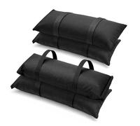 EMART Parasol Base Sand Bags, 50LBS Fillable Sandbag Weights, 600D Black Oxford Durable Umbrella Base Weight for Cantilever Parasol, Umbrellas and Garden Furniture (Without Sand) - 4 Pack