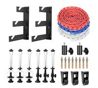 EMART Photography Backdrop Wall Mount 3 Rollers Support System, Ceiling Photo Background Kit for Studio Live Streaming