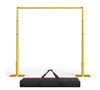 EMART Pipe and Drape Backdrop Stand,3x3m Heavy Duty Metal Stand Kit-Gold
