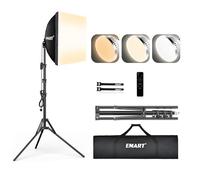 EMART Softbox Lighting Kit,40x40cm Dimmable Soft Box Lighting Kit,1 Pack