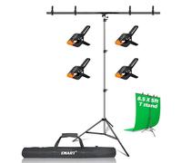 EMART T-shape Photography Backdrop Stand，5ft x 8.5ft Background Support Kit