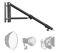 EMART Wall Mounting Triangle Boom Arm, Support 180° Flexible Rotation, Max Length 70.9 inches/180cm, Save Space, Photography Strobe Lighting Ring Light Softbox Reflector Umbrella Monolight