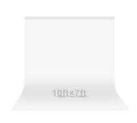 EMART White Backdrop 3x2.1m/10x7ft, Photography Photo Background Curtain Drapes, Polyester Fabric Back Drop Screen Sheet for Birthday Party Video Studio Portrait Photoshoot