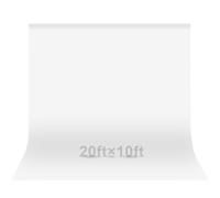EMART White Backdrop 3x6m, Photo Back Drop Screen Sheet for Photoshoot