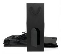 Emartbuy 12-Pack Brown Wine Bottle Holder Clear Window & Handle 36x12x9 cm | Premium Matte Kraft Cardboard, Luxury Appearance. Perfect For Wine Gifts, Champagne, Corporate Gifting Elegance.
