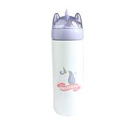 Emartbuy 330 ml Leakproof Unicorn Shimmer Stainless Steel Vacuum Insulated Hot & Cold Flask Water Bottle Kids Cute Cool - Purple