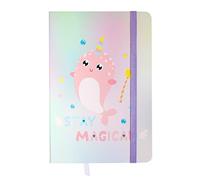 Emartbuy Hardbound Diary Notebook Notepad Writing Journal Ruled A5 Size 96 Sheets (192 Pages) With Elastic Band - Stay Magical
