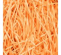 Emartbuy Orange Shredded Paper 1kg - Soft Tissue Gift Filling for Hampers, Packaging & Crafting | Lightweight Paper for Gift Boxes, Baskets & Decorations