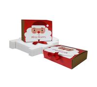 Emartbuy Pack of 36 Christmas Gift Boxes With Ribbon Closure 20x15x5 cm