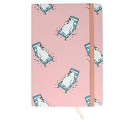 Emartbuy Polar Bear Hard Cover Exercise Book Diary Notebook Notepad Writing Journal Ruled A5 Size 96 Sheets (192 Pages) - Pink
