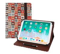 Emartbuy Universal 9.1 Inch - 10.5 Inch Gadgets Multi Angle Folio Wallet Case Cover With Card Slots and Stylus Pen Compatible With Selected Devices Listed Below