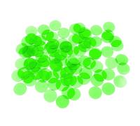 EMASDGEY 100Pcs Transparent Counters Bingo Chip Counting Counters Marker for Kids Math Education, Game, Multiple Color Transparent Math Game Marker