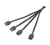 EMASDGEY 30CM 4x8pin PCI-e to 16pin Cable, Sleeved for RTX4090 RTX4080 | 4x8pin PCI-e to 16pin 12VHPWR Connector Cable for GPU RTX4090 RTX4080 Series, 18AWG Extension Sleeved Cable