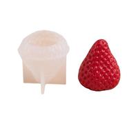 EMASDGEY 3D Strawberry Molds Casting Silicone Ornament Making Epoxy Resin Baking Strawberry Scened