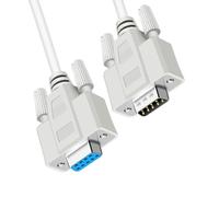 EMASDGEY DB9 RS232 Cable with Gold Plated, Business to female 3M | Shielded Construction with PVC Outer Layer and Screw Fastening Hardware for Device Setup and Port Use