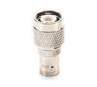 EMASDGEY Lightweight Male TNC to Female BNC Connector Adapter Terminals Converter Ensuring Stable Transmission Silver Wide Frequency