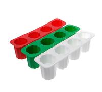 EMASDGEY Practical Silicone 4-Cup Shaped Shot Wine Glass Freeze Mold Maker Tool Silicone Square