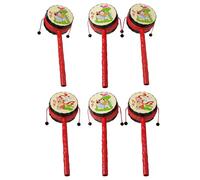 EMASDGEY Rattle Drum Kids Rattle Toy Monkey Drums Educational Toy Chinese Traditional Percussion Instrument for Boy Girl Monkey Drum