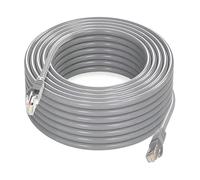 EMASDGEY RJ45 Ethernet Cable with Molded Strain Relief At Each, Gray 10M | Molded Strain Relief At Both Plugs, Round Cable Profile, Direct Ethernet Link Between Matching RJ45 Ports