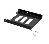 EMASDGEY SSD Drive Bracket with Multiple Mounting Points and Screws | Black Bracket Form, Three Elongated Base Openings, Included Screws for a Clearly Defined Mounting Package