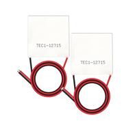 EMASDGEY Thermoelectric Cooling Module Pair with Hot and Cold Sides | Red and Black Power Leads, Polarity-Controlled Side Orientation, for Liquid-Cooling Assemblies and Devices