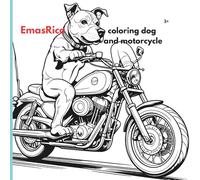 EmasRico coloring dog: coloring dog and motorcycle