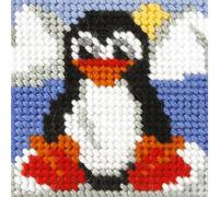 EMB KIT Penguin - Needlepoint Kit: My First Embroidery: Mini: Penguin - Orchidea