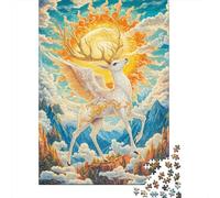 Embark on A Puzzle Quest with Deer God - 1000 Pieces of Wooden Joy for Adults - Perfect Mix of Education And Entertainment
