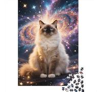 Embark on The Birman Cat Puzzle Journey - 1000 Pieces of Wooden Wonder, A Perfect Mix of Entertainment And Brain Exercise