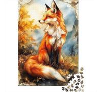 Embark on The Fox Puzzle Journey - 1000 Pieces of Wooden Wonder, A Perfect Mix of Entertainment And Brain Exercise