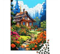 Embark on The Mountain Village Cottage Puzzle Journey - 1000 Pieces of Wooden Wonder, A Perfect Mix of Entertainment And Brain Exercise