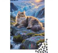 Embark on The Norwegian Forest Cat Puzzle Journey - 1000 Pieces of Wooden Wonder, A Perfect Mix of Entertainment And Brain Exercise