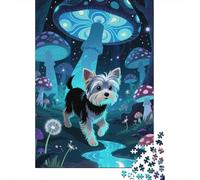 Embark on The Yorkshire Terrier Puppy Puzzle Journey - 1000 Pieces of Wooden Wonder, A Perfect Mix of Entertainment And Brain Exercise