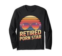 Embarrassing Retired Porn Star Adult Humor Pun Inappropriate Long Sleeve T-Shirt