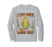 Embarrassing Shirt Funny Inappropriate Eat Corn The Long Way Long Sleeve T-Shirt