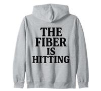 Embarrassing The Fiber is Hitting Funny Cringe Awkward Gag Zip Hoodie