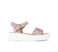 Embassy London Amalfi - Pink & Paisley - Women's 1.3 inch Flatform Leather Sandal - UK 6 / EU 39 / US 8