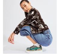 Embassy London Camila - Green & Brown Snake - Women’s Chunky Leather Platform Trainer - UK 8 / EU 41 / US 10