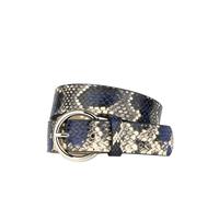 Embassy London Emma - Blue Snake - Women's Italian leather belt - 30in/80cm