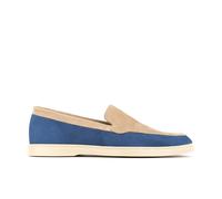Embassy London Gareth - Cream & Blue - Men’s two Tone Suede Loafer - UK 7 / EU 41 / US 8