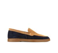 Embassy London Gareth - Tan & Dark Blue - Men’s Two Tone Suede Loafer - UK 10 / EU 44 / US 11