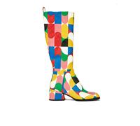Embassy London GoGo - Groovy - Women's Italian leather block heel colourful long boot - UK 6 / EU 39 / US 8