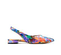 Embassy London Holly - Summer Colours - Women's leather almond toe flat slingback in vibrant colour - UK 5 / EU 38 / US 7