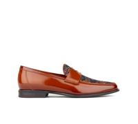 Embassy London Men's Henry - Tan & Blue Flower | Size: 8 Embassy London Tan 8
