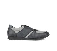 Embassy London San Francisco - Grey & Grey - Men's lace-up leather & suede trainer - UK 6.5 / EU 40 / US 7.5