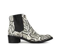 Embassy London Texas - White Snake - Women's Leather Snake Print Western Boot - UK 5 / EU 38 / US 7