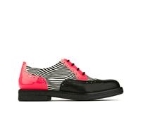 Embassy London The Artist - Optical Zebra - Womens Italian leather shoe with rubber sole and broguing - UK 11 / EU 44 / US 13