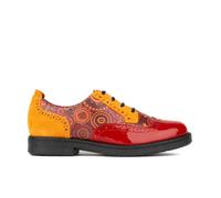 Embassy London The Artist - Red & Orange - Women's leather lace-up shoe with brogue detailing - UK 11 / EU 44 / US 13